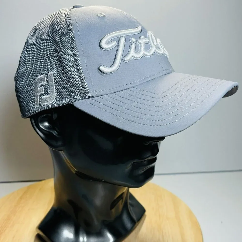 Titleist Pro VI Tour‎ Hat Cap Mens Size M/L White Blue FJ Footjoy Golf Pro V1